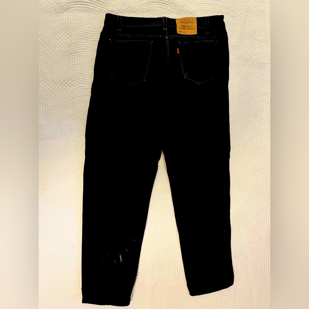 Levis 550 Black 38”W x 32”L, Like new